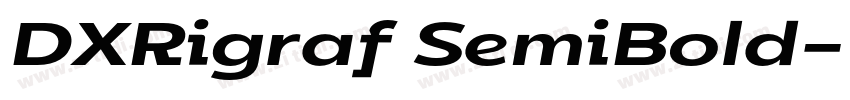 DXRigraf SemiBold字体转换